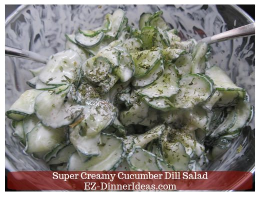 Super Creamy Cucumber Dill Salad