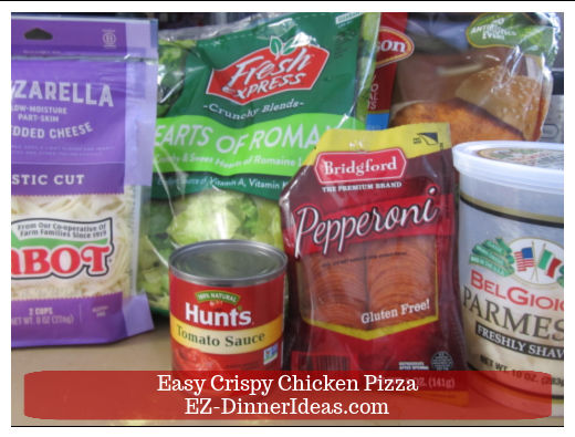 5 ingredients to make finger food pizza