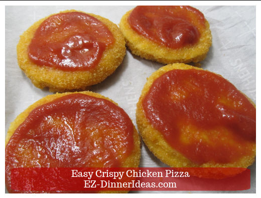 Tomato sauce on patties