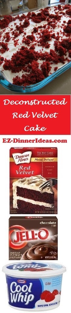 Deconstructed Red Velvet Cake