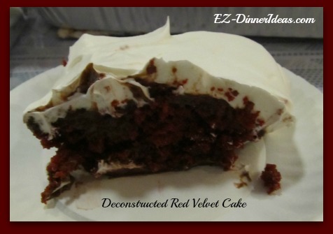 Deconstructed Red Velvet Cake Deconstructed Red Velvet Cake