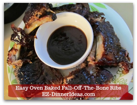Baby Back Pork Ribs Recipe | Easy Oven Baked Fall-Off-The-Bone Ribs - Serve baby back ribs with more BBQ sauce for dipping.