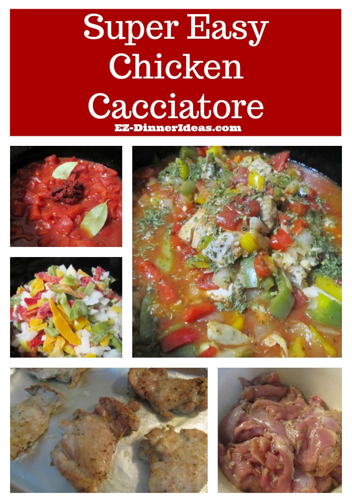 Classic Italian chicken dinner recipe is made in a super easy way.  No chopping, no babysitting.  A full blown meal can be this easy.