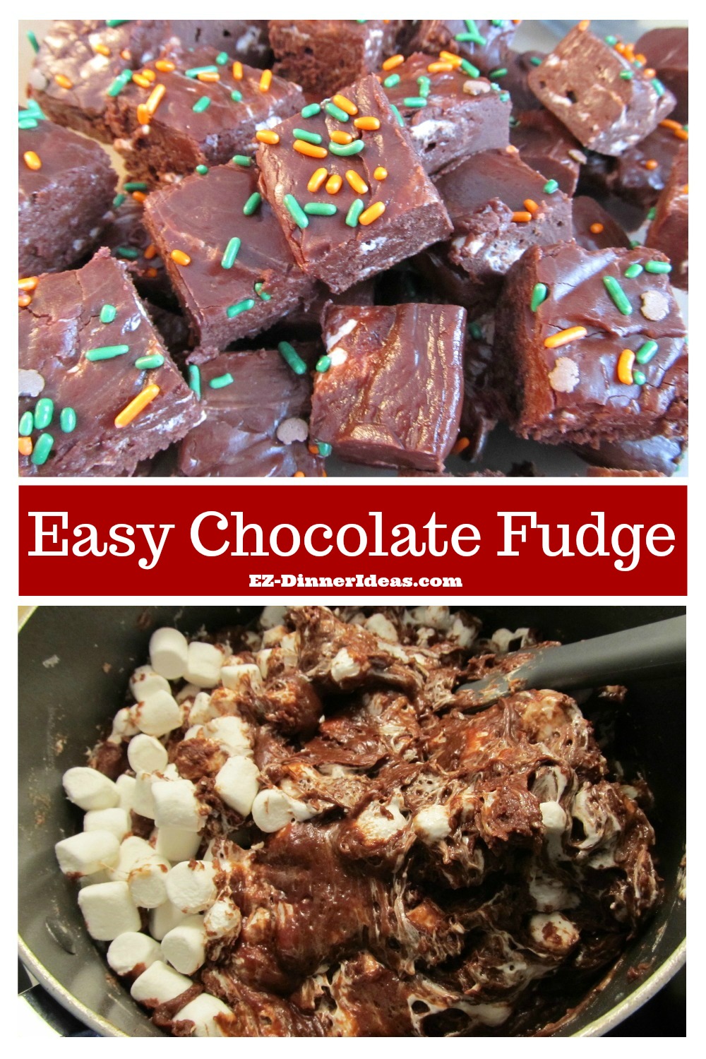 Easy Chocolate Fudge - This recipe is foolproof and no frustration with the little bit of leftover ingredients.  One recipe makes many different flavored chocolate fudge.  The options are unlimited.