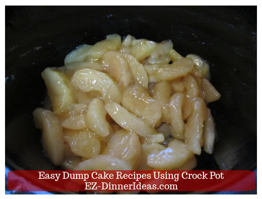 Apple pie filling in slow cooker