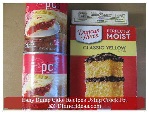 Cherry Pie Dump Cake ingredients