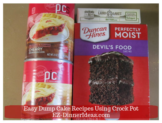 Black Forest Dump Cake ingredients