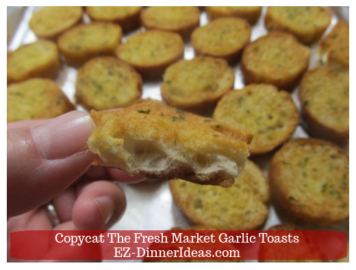 The inside of the garlic "toasted" bagel The inside of the garlic "toasted" bagel