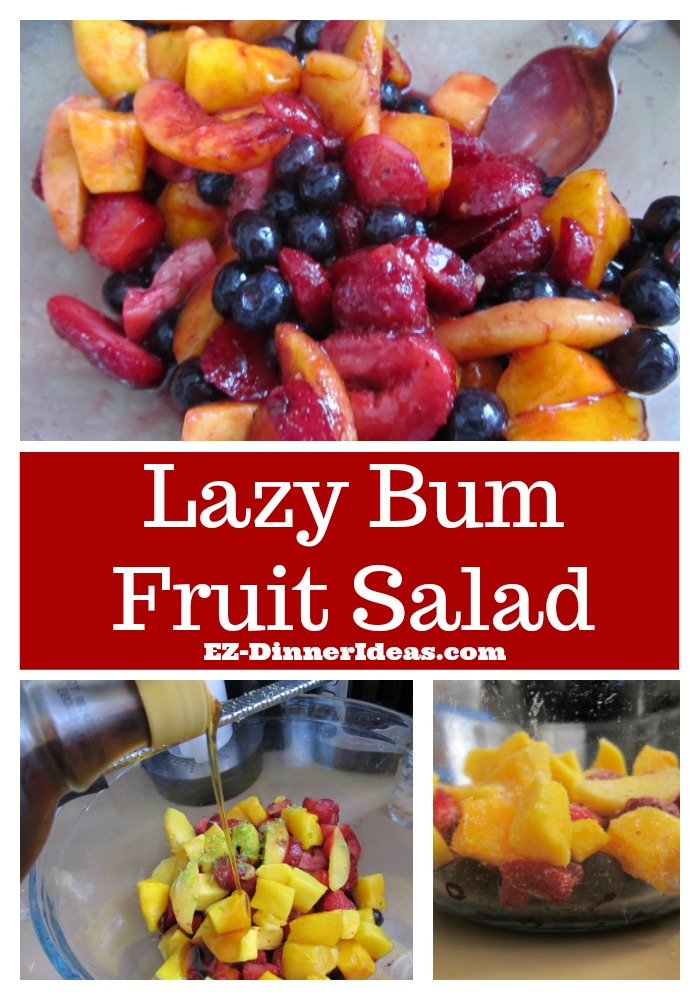 Frozen Fruit Salad Recipe Lazy Bum Fruit Salad