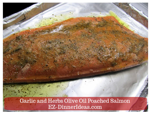 Olive oil on salmon Olive oil on salmon