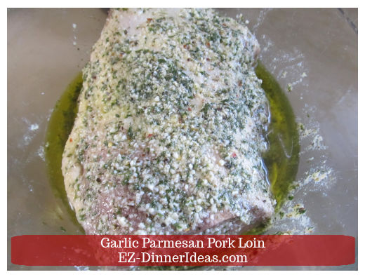 Pork loin in marinade