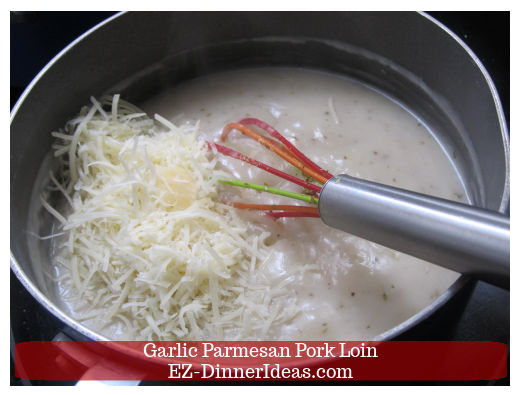 Parmesan cheese in gravy
