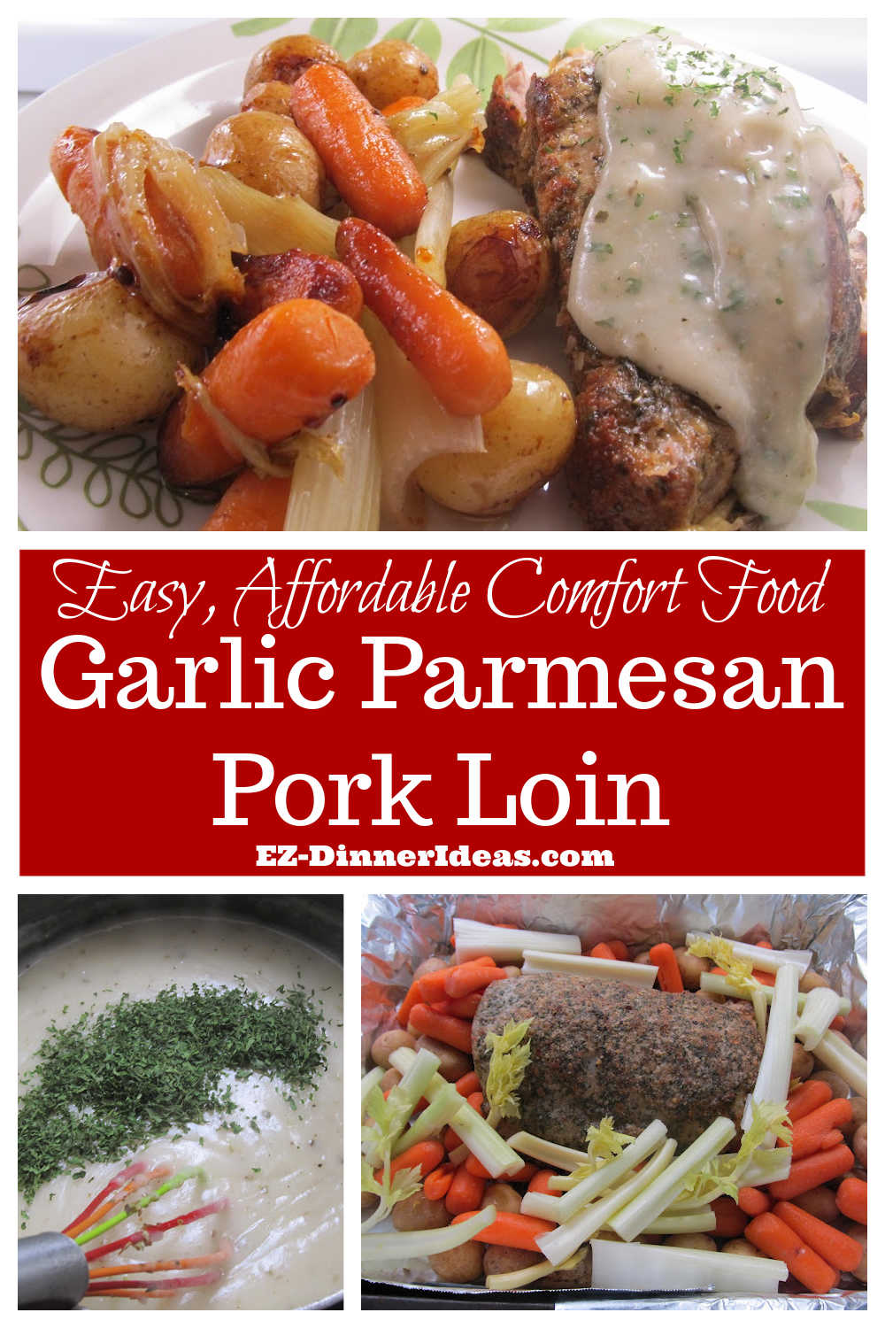 Roasted Pork Loin Recipe | Garlic Parmesan Pork Loin