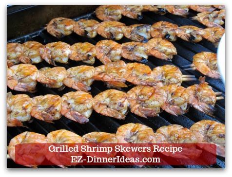 Grilled Shrimp Skewers Recipe - Turn over and grill for another 3-5 minutes. Grilled Shrimp Skewers Recipe - Turn over and grill for another 3-5 minutes.