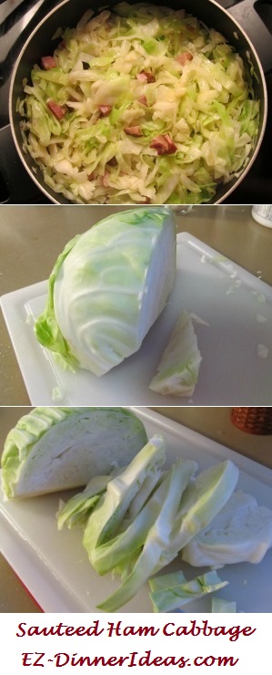 Easy steps to make Sauteed Ham Cabbage