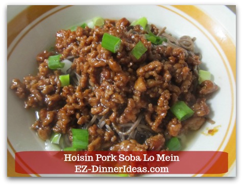 BBQ Pork Lo Mein Recipe | Hoisin Pork Soba Lo Mein - Spoon in desired amount of broth and enjoy immediately.