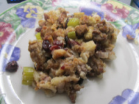 Holiday Recipes - Sausage Cranberry Stuffing