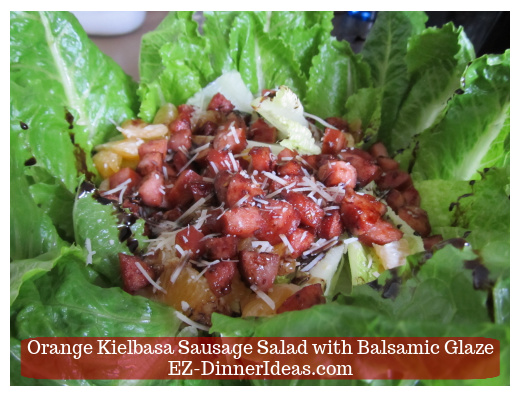 A different way to plate this salad dish