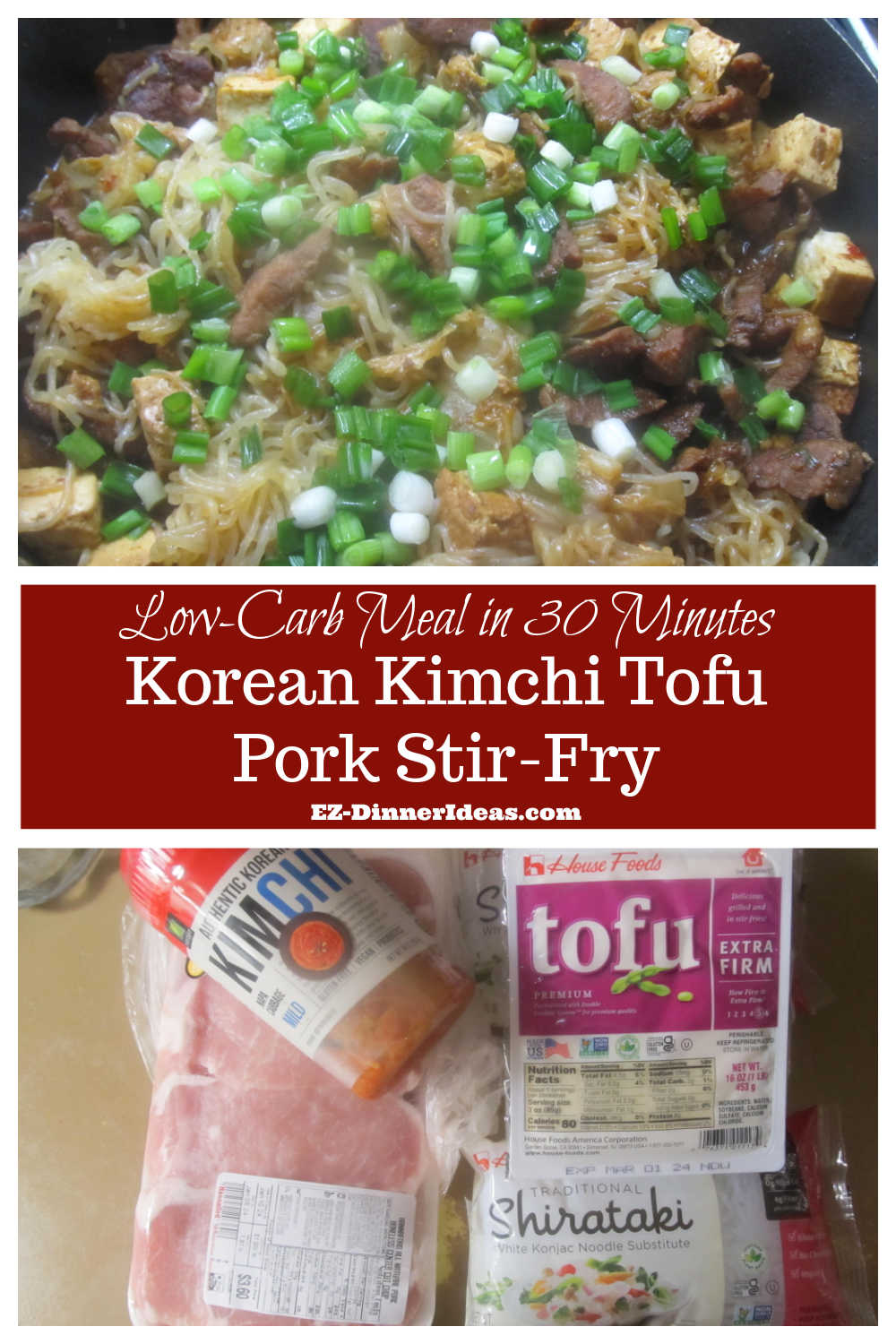 Spiced Pork Recipe | Korean Kimchi Tofu Pork Stir-Fry