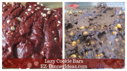 Cookie dough on baking dish