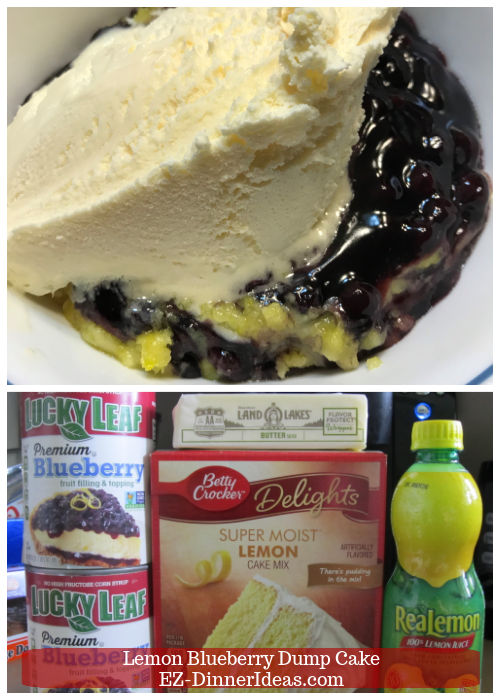 Lemon Blueberry Dump Cake
