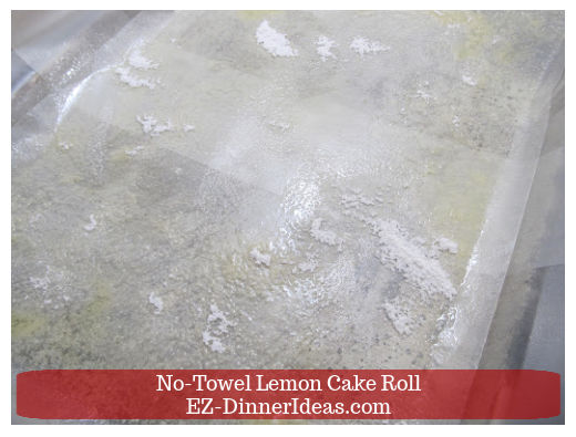 Wax paper dusted with cooking spray and flour Wax paper dusted with cooking spray and flour