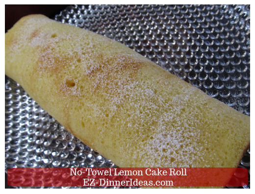 Lemon cake roll with powder sugar Lemon cake roll with powder sugar
