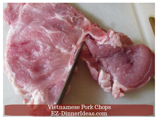 Pairing knife to cut around the bone Pairing knife to cut around the bone
