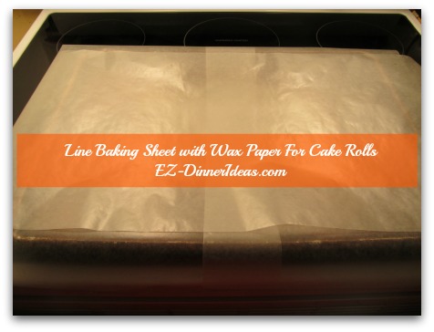 At least 2" extra overhang on either side of the wax paper lengthwise At least 2" extra overhang on either side of the wax paper lengthwise