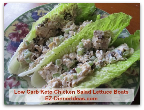Low Carb Keto Chicken Salad Lettuce Boats - Pack the salad and lettuce separately, it is an awesome and healthy lunch. Low Carb Keto Chicken Salad Lettuce Boats - Pack the salad and lettuce separately, it is an awesome and healthy lunch.