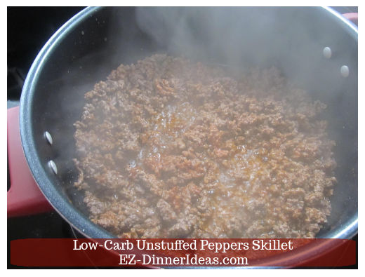 Ground beef with tomato paste