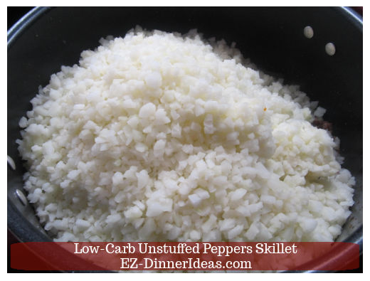 Frozen cauliflower rice