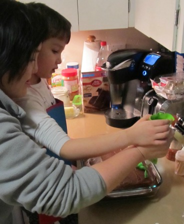 Making Easter Bunny Cake with my son Making Easter Bunny Cake with my son