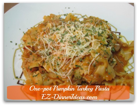 One-Pot Pumpkin Turkey Pasta One-Pot Pumpkin Turkey Pasta
