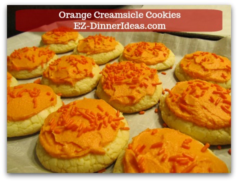 Orange Creamsicle Cookies