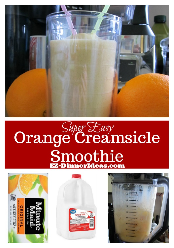 This orange creamsicle smoothie recipe is very versatile.  It can be a dessert or a refreshing drink on the road.  Delicious and super economical.