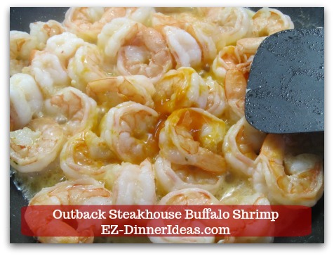 Outback Steakhouse Buffalo Shrimp - Stir in Buffalo sauce. Outback Steakhouse Buffalo Shrimp - Stir in Buffalo sauce.