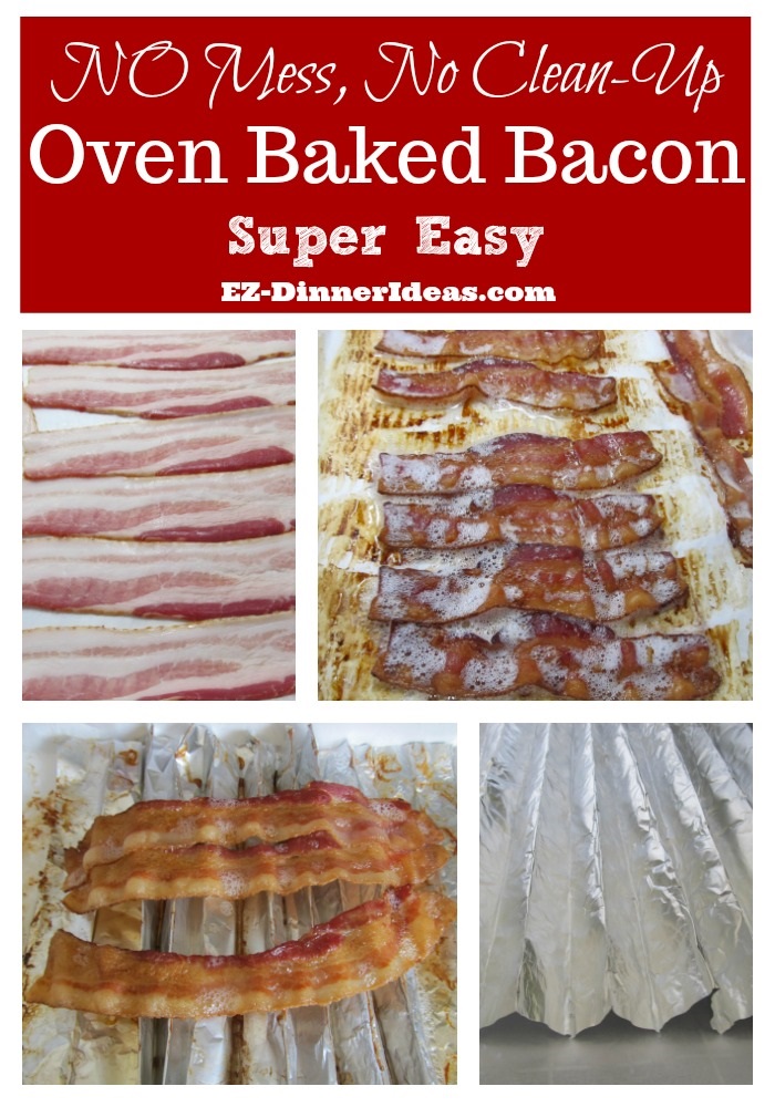 Oven baked bacon recipe is super easy.  No clean-up.  Perfect for serving a big crowd and it is keto low-carb friendly.