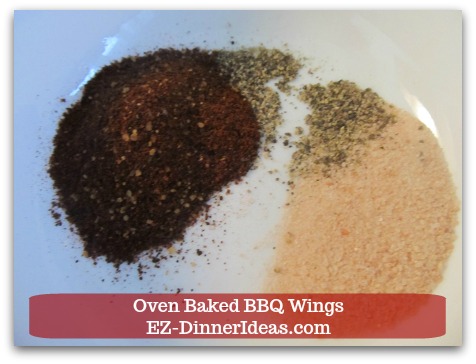 Oven Baked BBQ Wings - Combine BBQ dry rub (of your choice), salt and pepper to taste in a mixing bowl. Oven Baked BBQ Wings - Combine BBQ dry rub (of your choice), salt and pepper to taste in a mixing bowl.