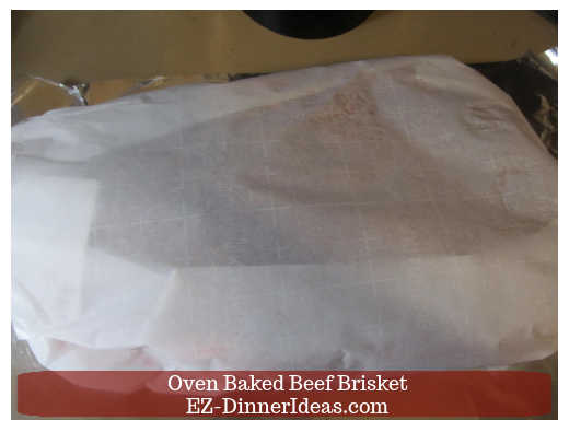 Wrap meat tightly with parchment paper