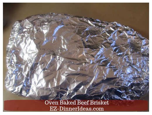 Using a few more pieces foil to cover the meat