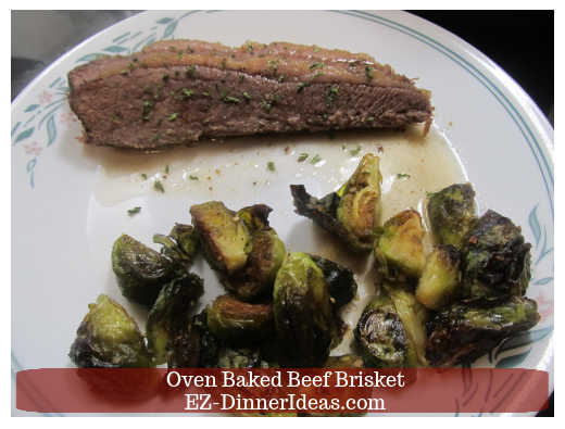 Oven Baked Beef Brisket with Side Dish