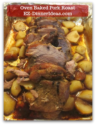 Oven Baked Pork Roast Recipe with Strawberry Pepper Sauce or Gravy - Rest, make gravy and/or sauce, carve and ENJOY!