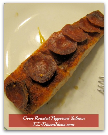 Oven Roasted Pepperoni Salmon Oven Roasted Pepperoni Salmon