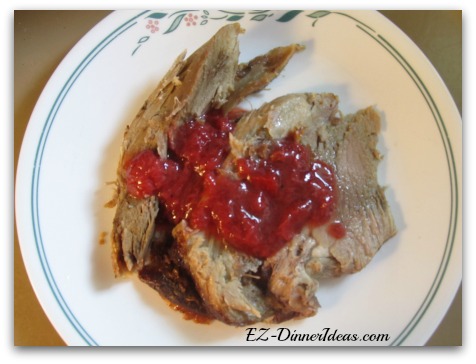 Oven Baked Pork Roast Recipe with Strawberry Pepper Sauce or Gravy - Strawberry pepper sauce with this recipe is one of my favorites.