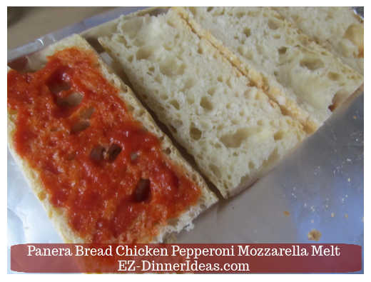 Adding sauce on the bread