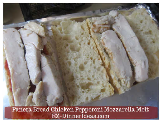 Add chicken on the bread