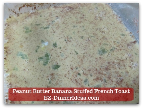 Banana French Toast Recipe | Peanut Butter Banana Stuffed French Toast - Whisk to combine and put egg mixture aside. Banana French Toast Recipe | Peanut Butter Banana Stuffed French Toast - Whisk to combine and put egg mixture aside.