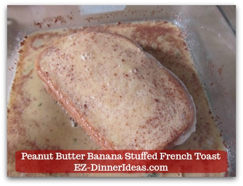 Banana French Toast Recipe | Peanut Butter Banana Stuffed French Toast - Cover both sides. Banana French Toast Recipe | Peanut Butter Banana Stuffed French Toast - Cover both sides.