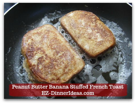 Banana French Toast Recipe | Peanut Butter Banana Stuffed French Toast - Turn over and cook for another 3-4 minutes until brown. Banana French Toast Recipe | Peanut Butter Banana Stuffed French Toast - Turn over and cook for another 3-4 minutes until brown.